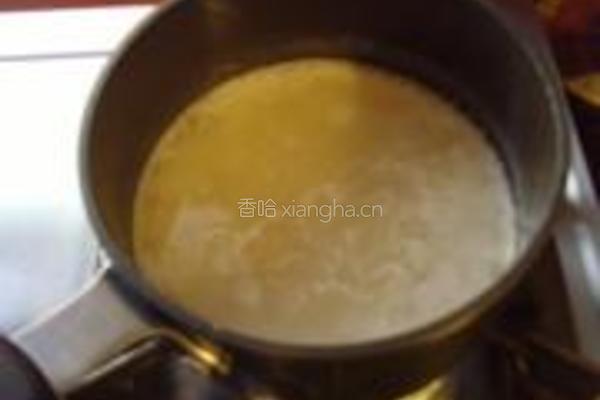 鲜奶鸡蛋麦片粥的做法图解3