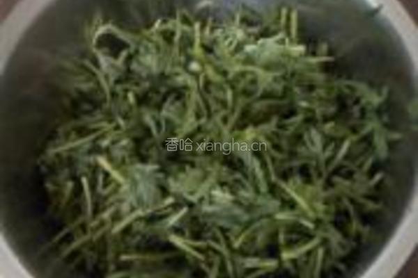 茼蒿坨子的做法图解1