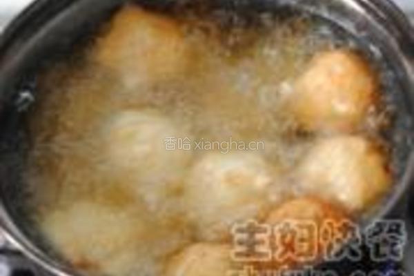 荔枝鸡球的做法图解4