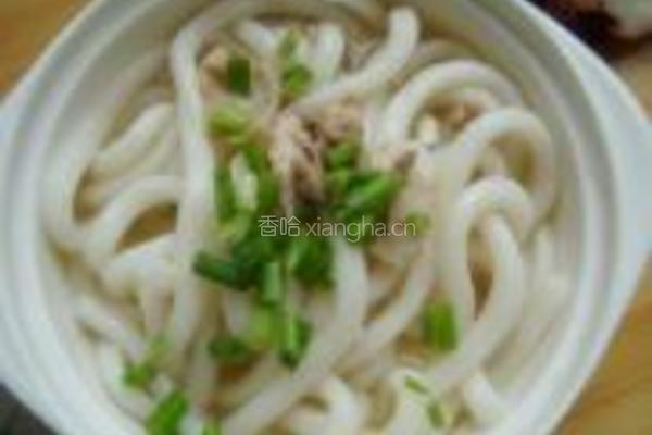 酸豆角酱乌冬面的做法图解7