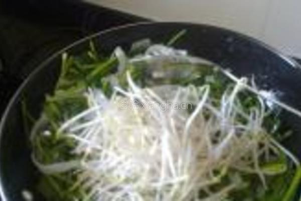 韭菜豆芽炒果条的做法图解9