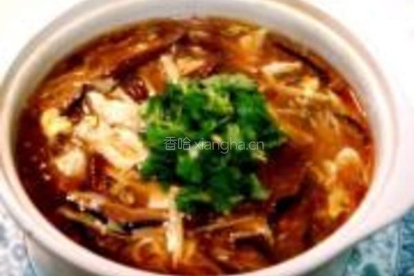 红白豆腐酸辣汤的做法图解10