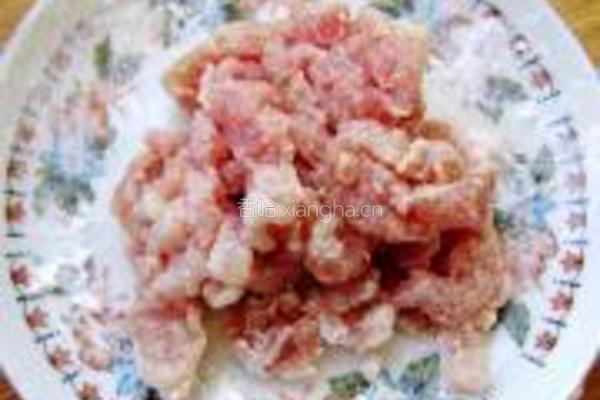 肉丝炒豇豆的做法图解3
