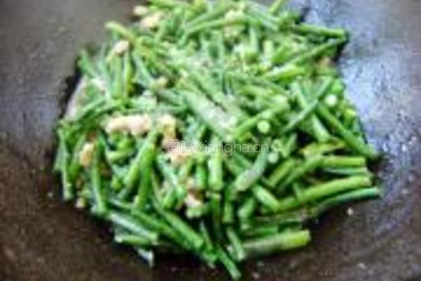肉丝炒豇豆的做法图解7