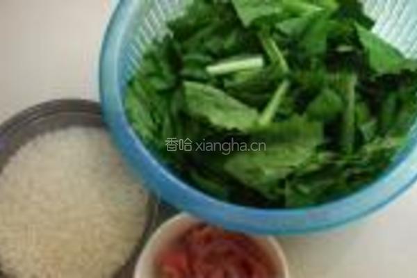 排骨苦菜粥的做法图解3