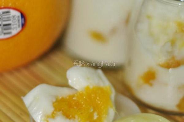 奶味橙香果冻