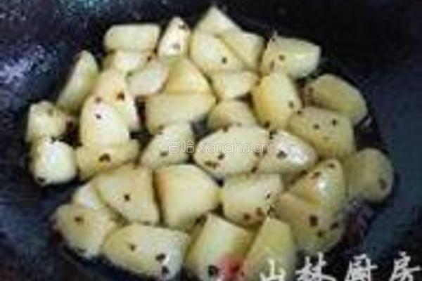 糖汁苹果的做法图解4