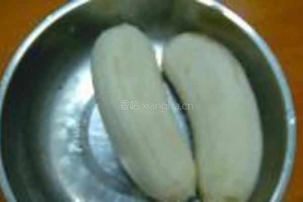 麦香粉蕉黑米卷的做法图解4