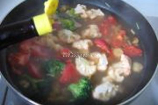 菜花番茄蛤蜊汤的做法图解6