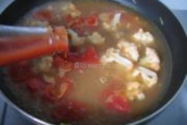 菜花番茄蛤蜊汤的做法图解8