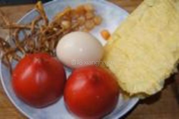 番茄蛋汤的做法图解1