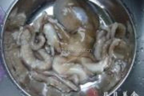 白切章鱼的做法图解1
