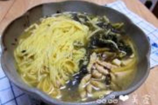 雪菜肉丝面的做法图解11