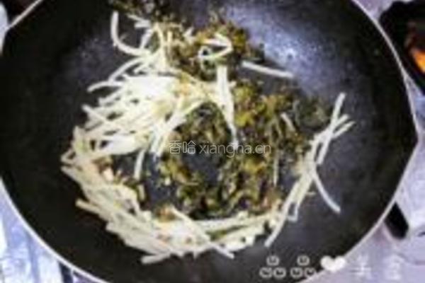 雪菜肉丝面的做法图解6