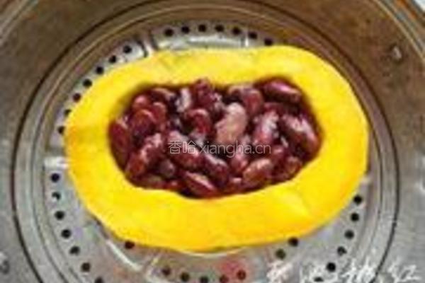 红腰豆蒸南瓜的做法图解4
