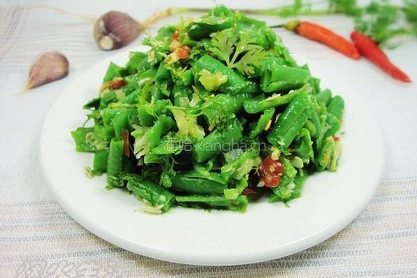 无油舂豇豆