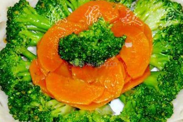 西兰花炒藕片