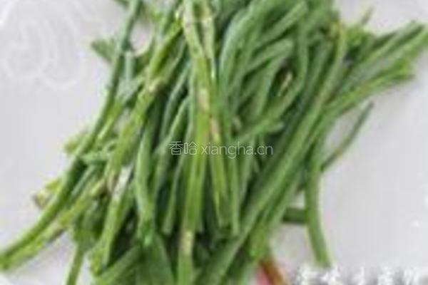 手撕豆角炒肉末的做法图解3