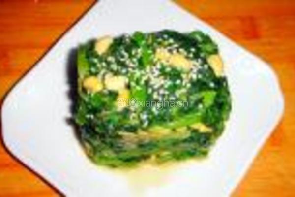 麻酱菠菜墩的做法图解4