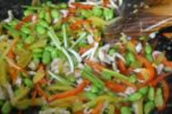 榨菜肉丝炒毛豆的做法图解11