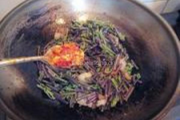 辣炒蕨菜的做法图解5