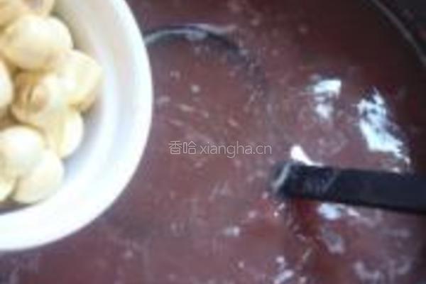 莲子红豆沙的做法图解6