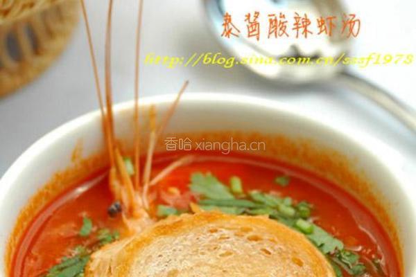 泰酱酸辣虾汤