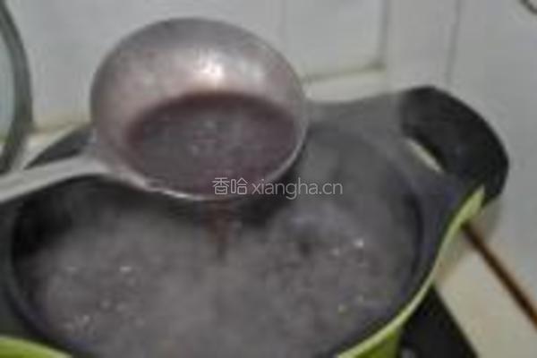 紫米粥的做法图解4