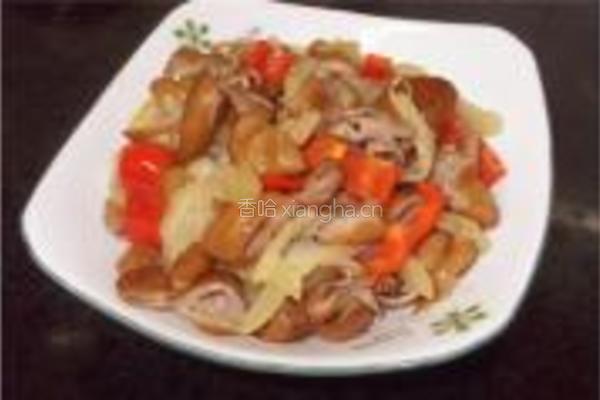 酸菜炒肥肠的做法图解6