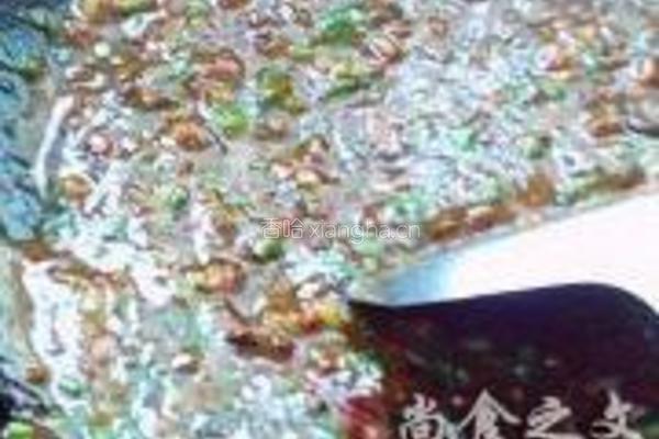 茼蒿肉酱的做法图解4