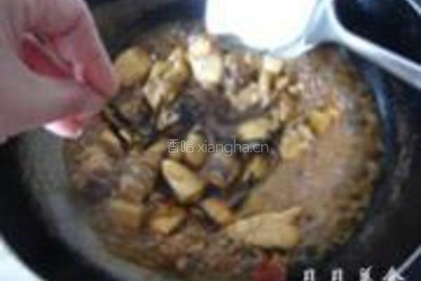 虫草烧鸡块的做法图解4