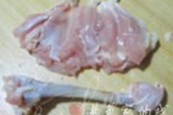 茴香鸡肉炒蛋的做法图解2