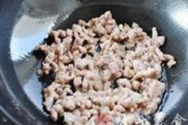 肉末黄豆芽炒粉条的做法图解3
