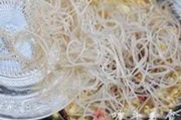 肉末黄豆芽炒粉条的做法图解6