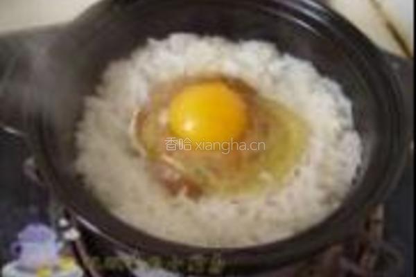 猪肉窝蛋煲仔饭的做法图解9