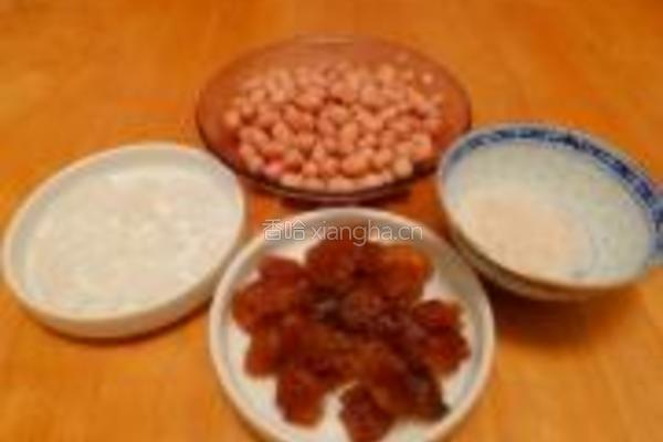 桂圆花生糊的做法图解1