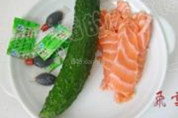 三文鱼刺身的做法图解1