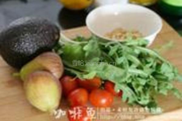 牛油果蔬菜沙拉的做法图解1