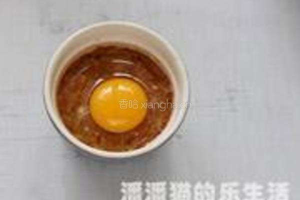 肉蒸鸡蛋糕的做法图解5