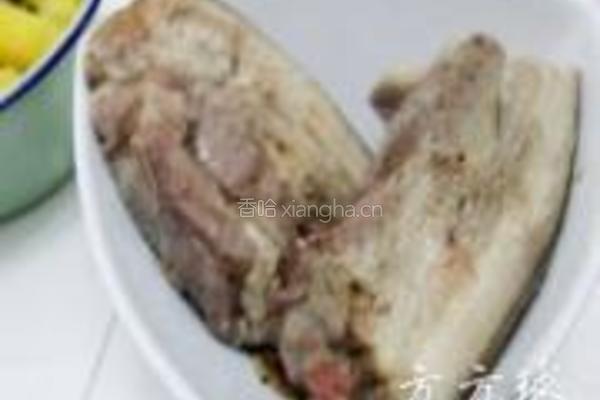 蕨菜扣肉的做法图解4