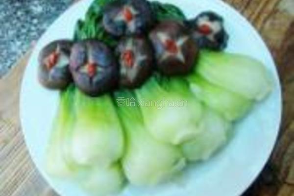 香菇油菜的做法图解5