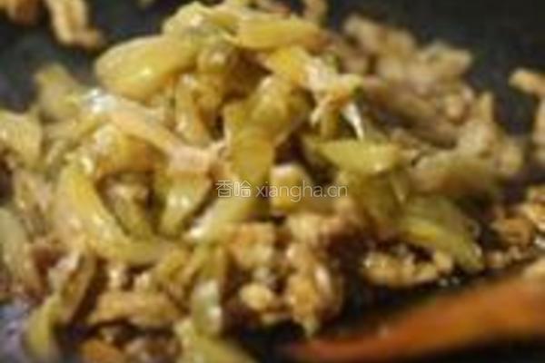 榨菜肉丝面的做法图解2