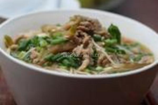 榨菜肉丝面的做法图解6