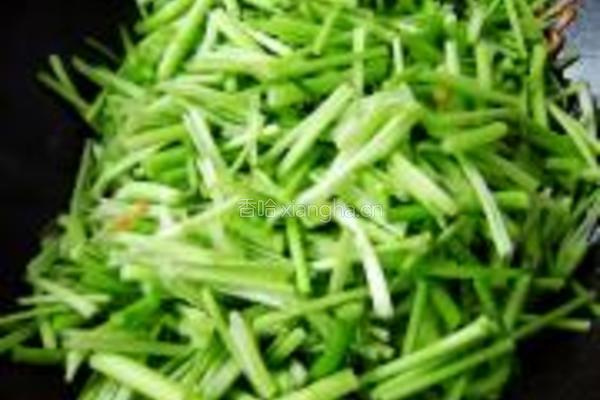 素炒香菜的做法图解3