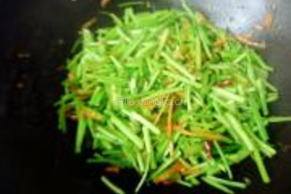素炒香菜的做法图解4