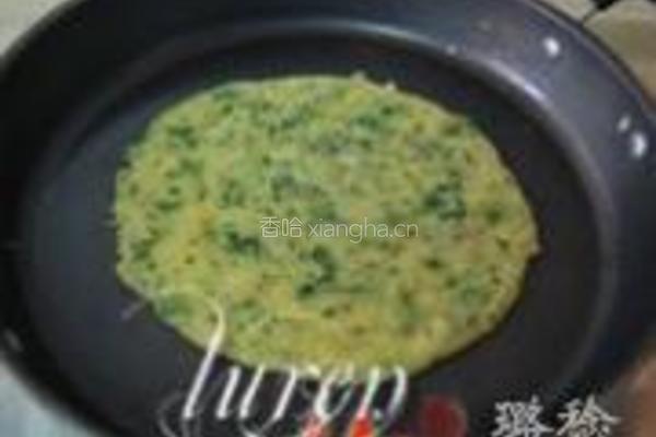 荠荠菜蛋香饼的做法图解4