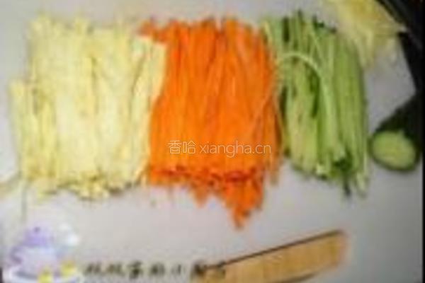 凉拌肉丝拉皮的做法图解5