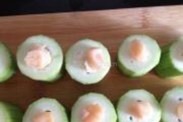 蒜泥干贝丝瓜盅的做法图解4