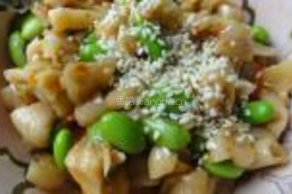 毛豆拌萝卜干的做法图解13