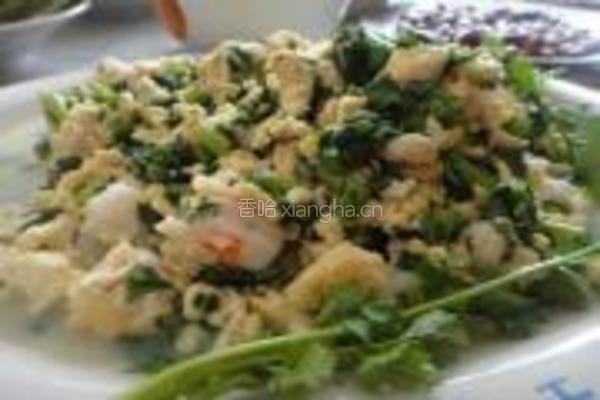 茼蒿小豆腐的做法图解5